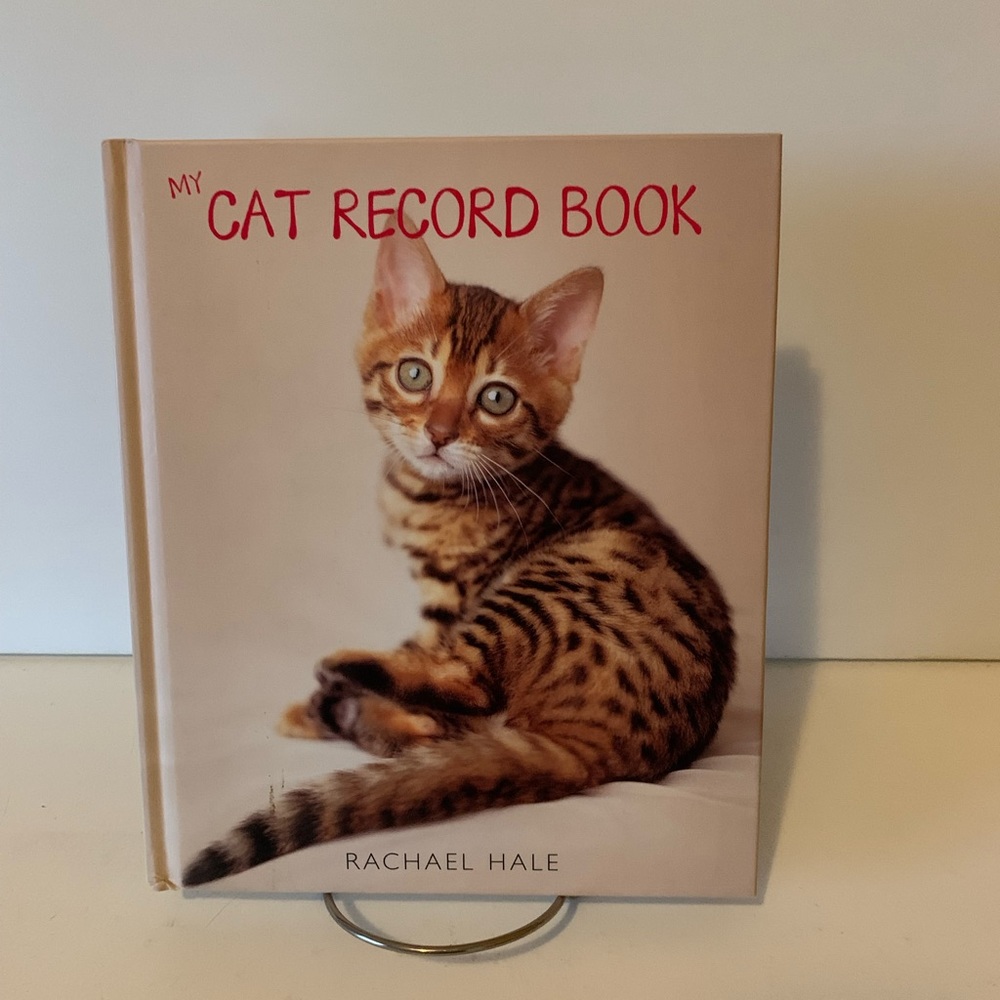 My cat record book hardcover keepsake journal by photographer Rachel hale